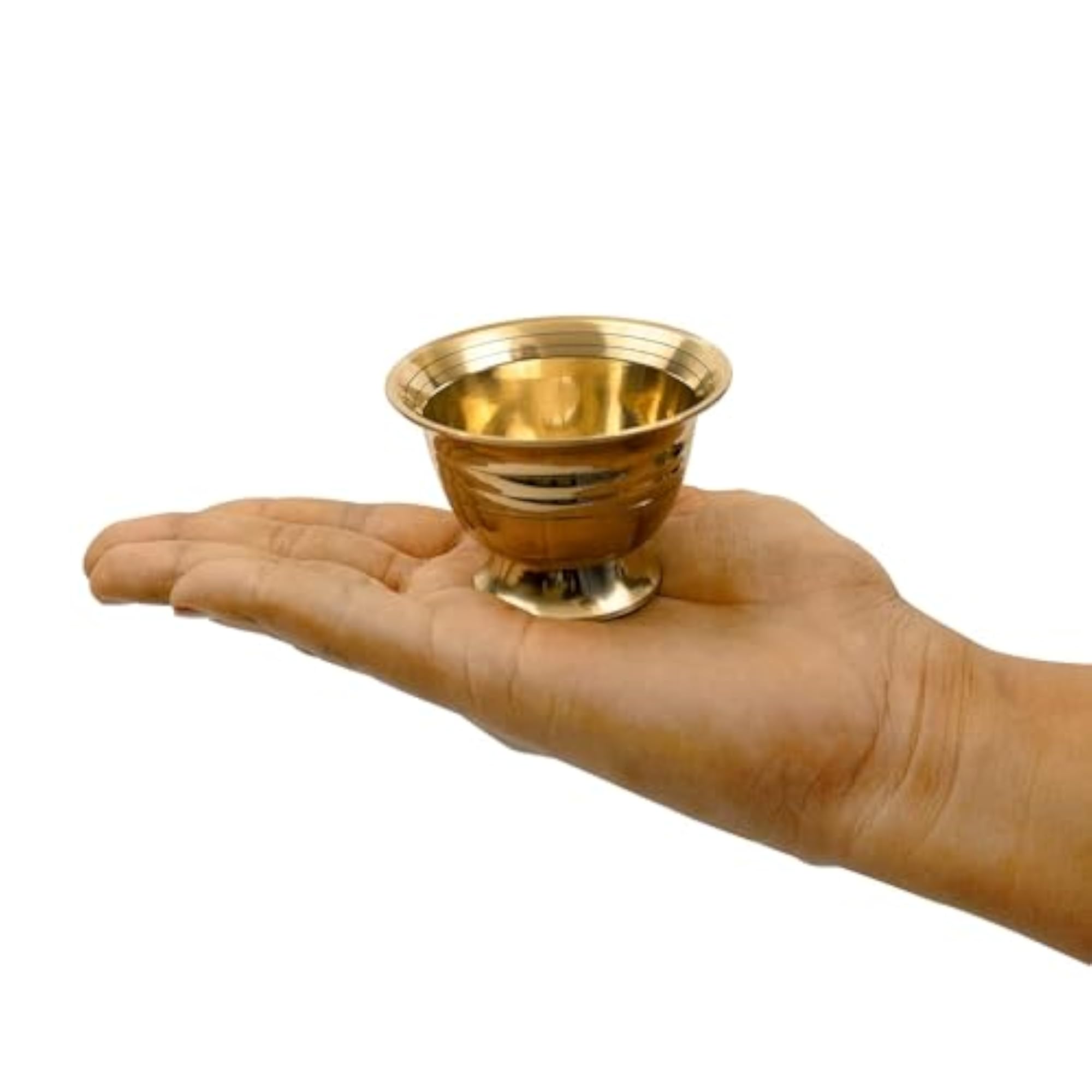Brass Kumkum Haldi Bowl, Multipurpose Holder